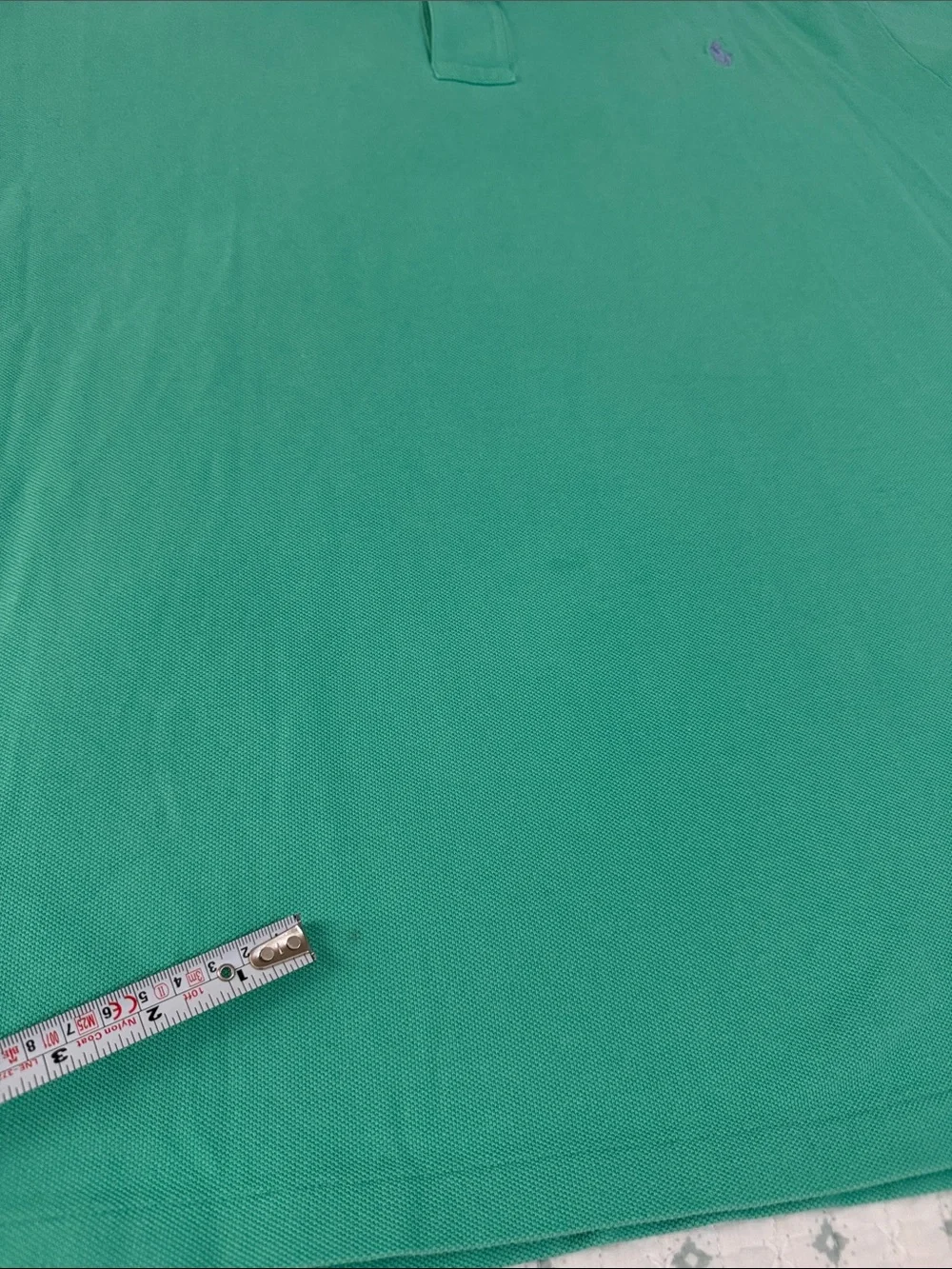 Polo by Ralph Lauren Teal Short-Sleeve Pique Polo with Lilac Logo